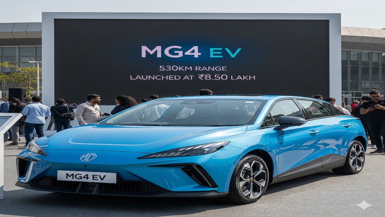 नई MG4 EV: 530Km रेंज के साथ लॉन्च, सिर्फ ₹8.50 लाख | MG4 EV Launched With 530Km Range Just ₹8.50 Lakh