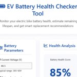 EV Battery Health Checker Tool EV Battery Health Checker Tool