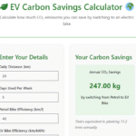 EV Carbon Savings Calculator 🌍