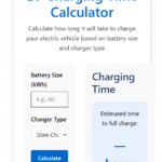 EV Charging Time Calculator