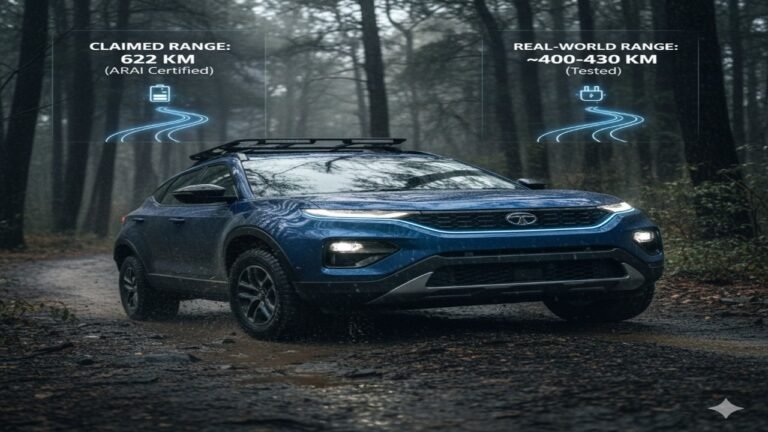 टाटा हैरियर EV AWD: दावा की गई रेंज बनाम असली दुनिया की रेंज