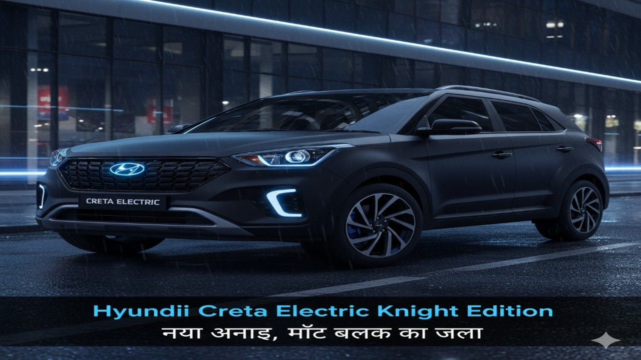 Hyundai Creta Electric Knight Edition: नया अंदाज, मैट ब्लैक का जलवा