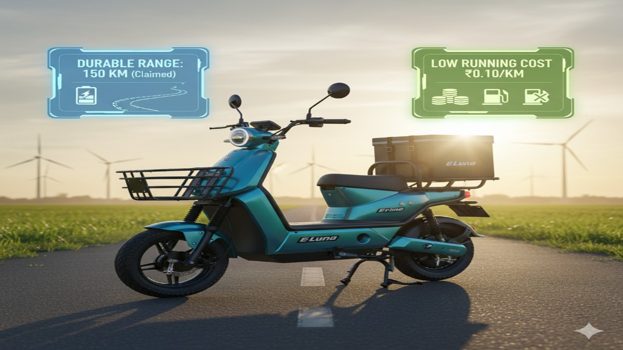 Kinetic Green E-Luna Prime: दमदार रेंज और कम खर्च, नया इलेक्ट्रिक स्कूटर