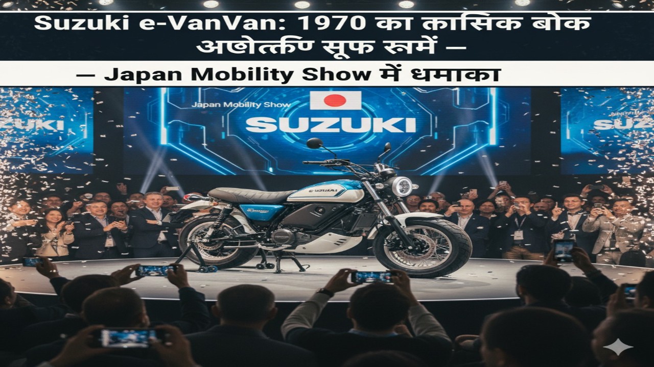 Suzuki e-VanVan: 1970 का क्लासिक बाइक अब इलेक्ट्रिक रूप में — Japan Mobility Show में धमाका