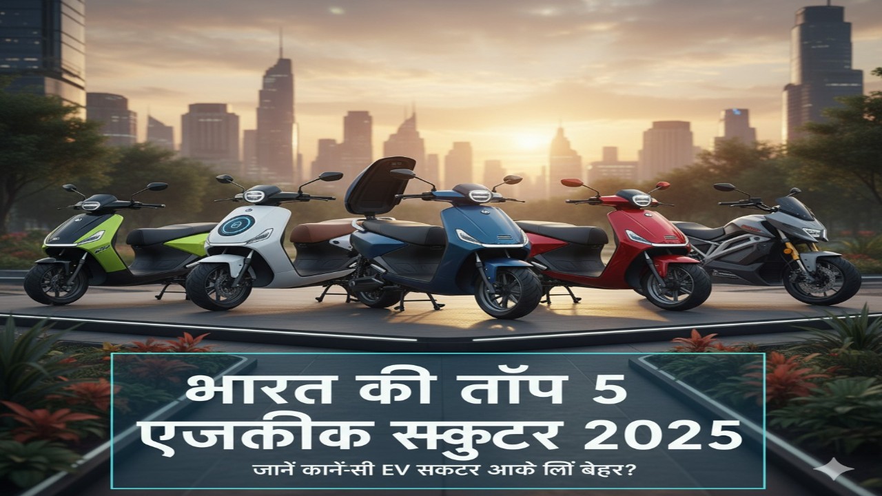 भारत की टॉप 5 इलेक्ट्रिक स्कूटर 2025 – जानें कौन-सी EV स्कूटर आपके लिए बेहतर?