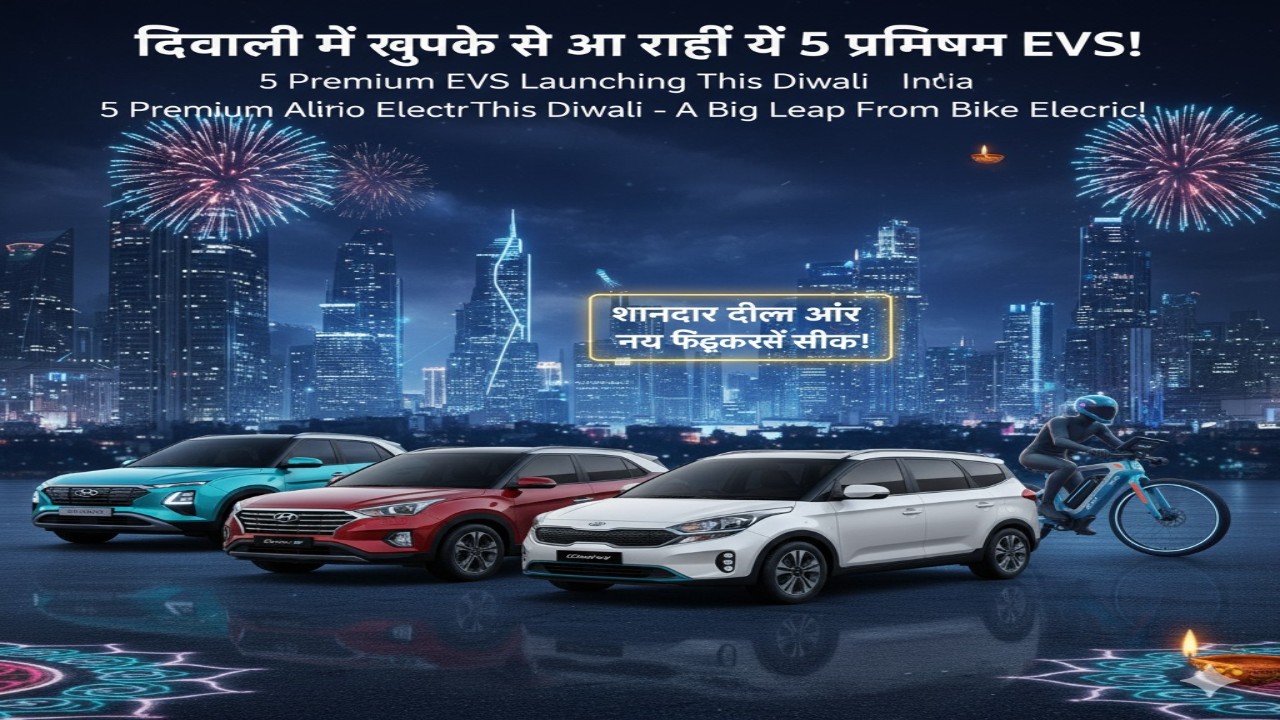 “दिवाली में चुपके से आ रही हैं ये 5 प्रीमियम EVs — ‘Bike Electric’ से बड़ी छलांग!”
