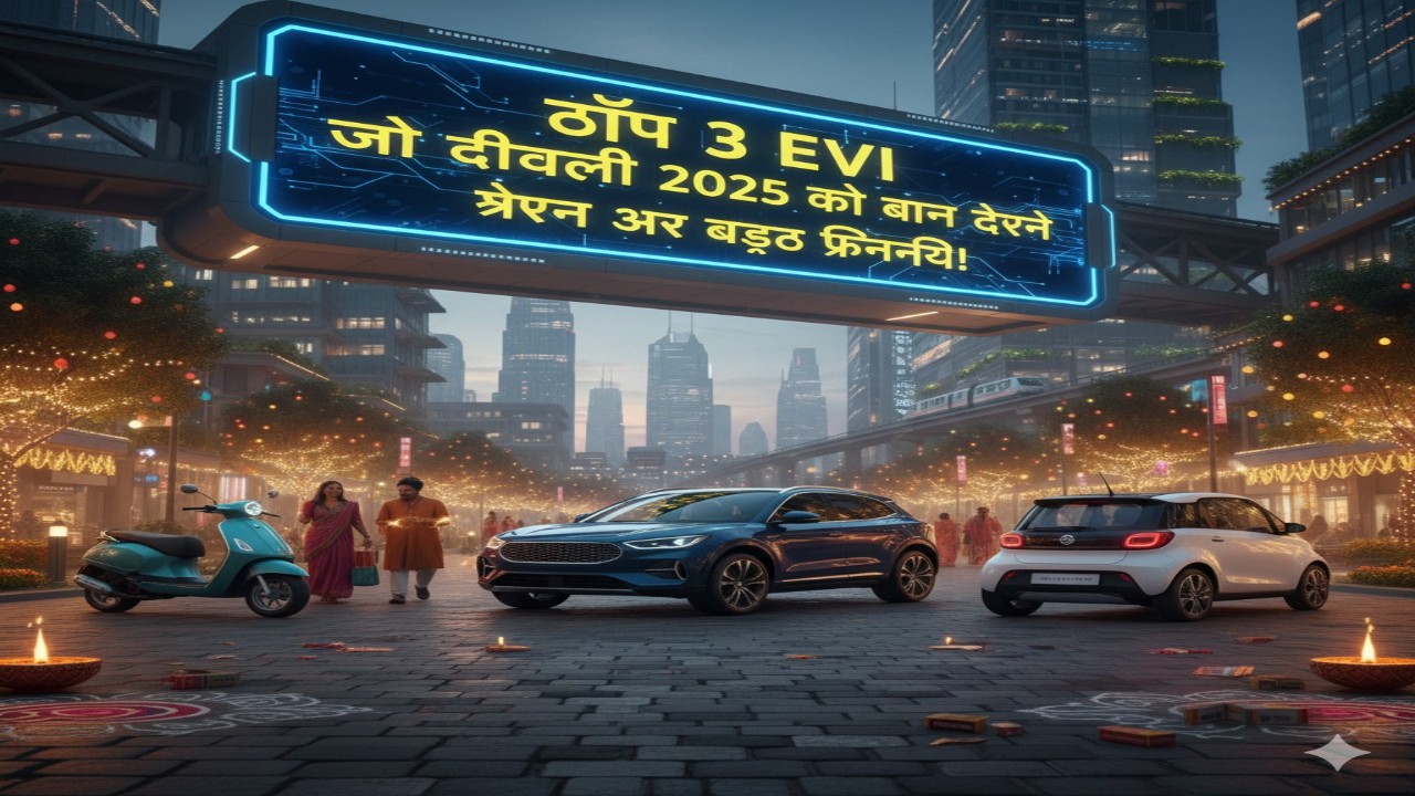 टॉप 3 ईवी जो दिवाली 2025 को बना देंगे ग्रीन और बजट फ्रेंडली!