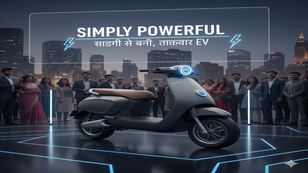 भारत में सामने आई सादगी से बनी नई इलेक्ट्रिक स्कूटर का डिजाइन: ताकतवर EV आने वाली है!”