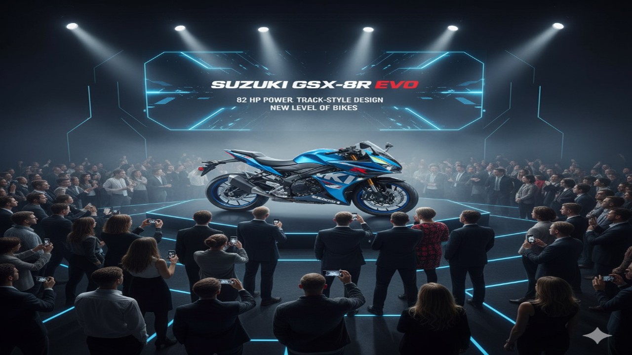 Suzuki GSX-8R EVO लाॅन्च: 82 HP, ट्रैक-स्टाइल और बाइक्स का नया स्तर!”