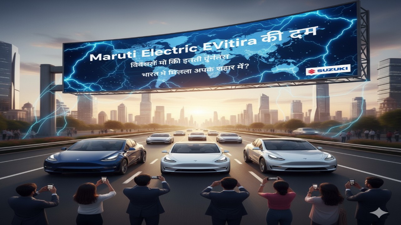 Maruti Electric EVitara की धूम: विदेशों में बिकी इतनी यूनिट्स – भारत में कब मिलेगा आपके शहर में?”