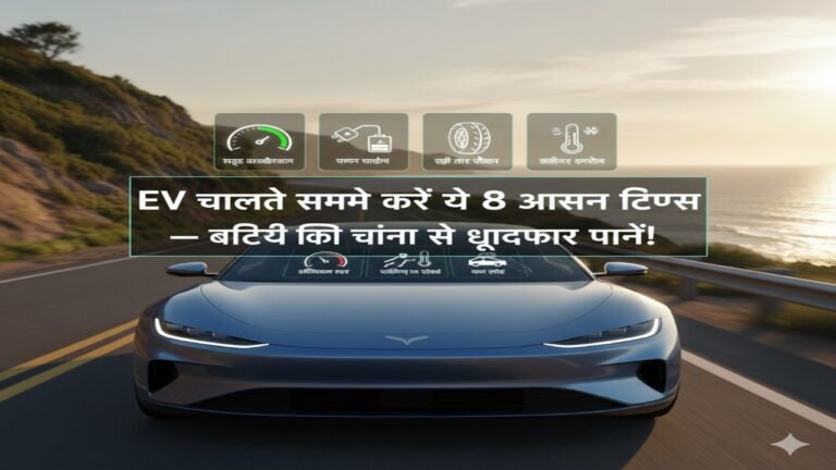 EV कार चलाते समय करें ये 8 आसान टिप्स — बैटरी की चिंता से छुटकारा पाएं!”