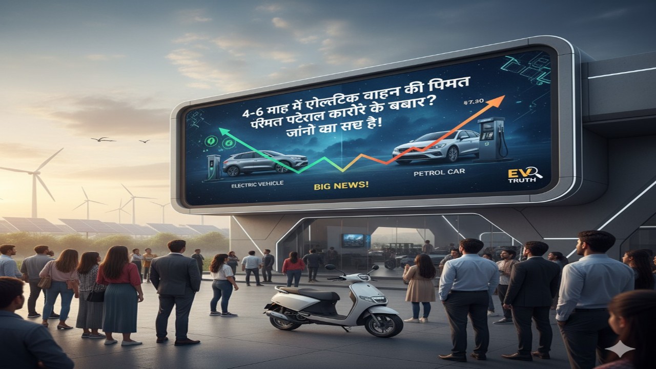 4–6 माह में इलेक्ट्रिक वाहन की कीमत पेट्रोल कारों के बराबर? जानिए क्या सच है!