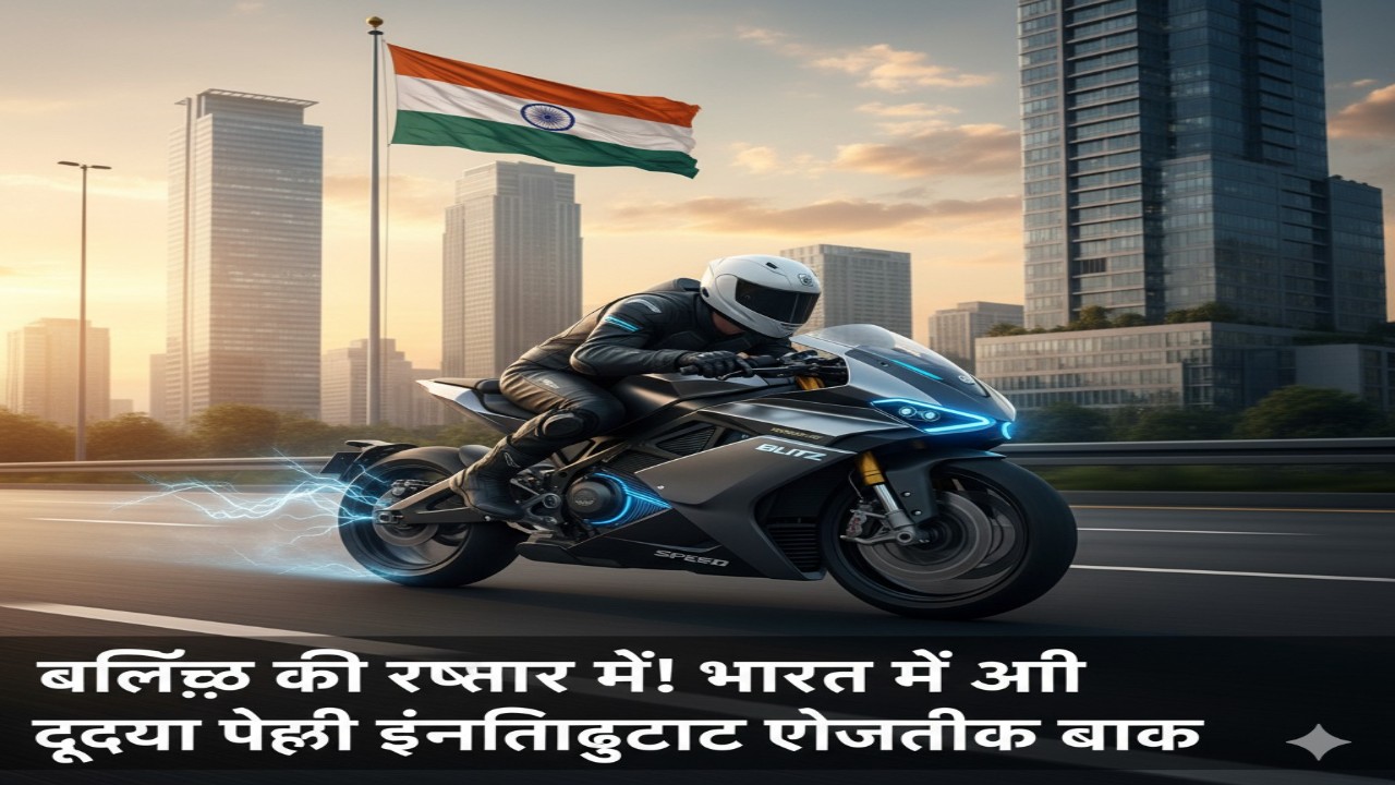 “ब्लिट्ज़ की रफ्तार में! भारत में आई दुनिया की पहली रडार-इंटीग्रेटेड इलेक्ट्रिक बाइक”
