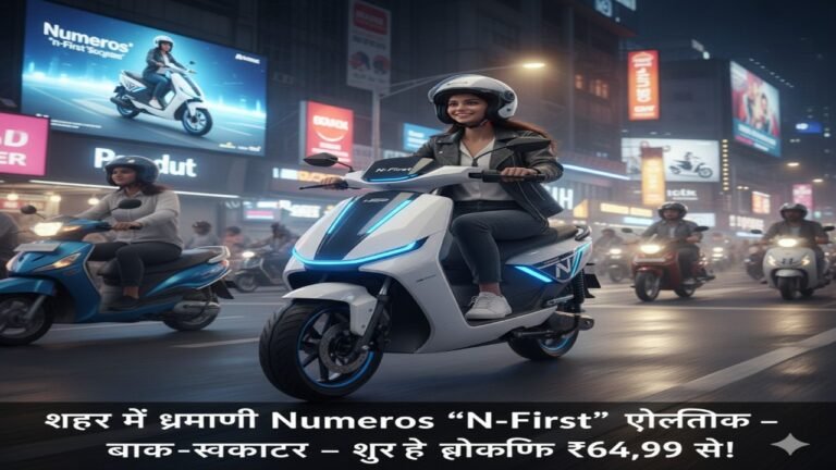 शहर में धूम मचाएगी Numeros ‘n-First’ इलेक्ट्रिक बाइक-स्कूटर – शुरू हुई बुकिंग ₹64,999 से!