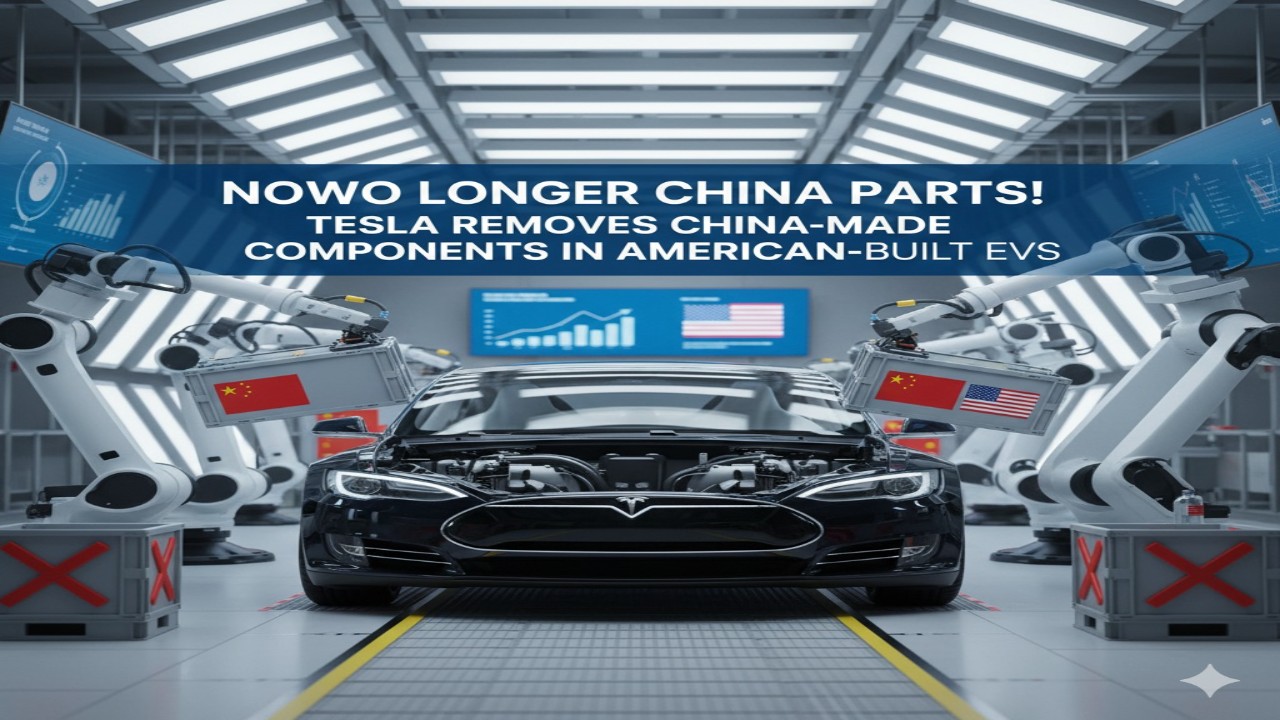 अब चीन के पार्ट नहीं! Tesla ने अमेरिकी-बने EV में हटाए चीन-निर्मित घटक