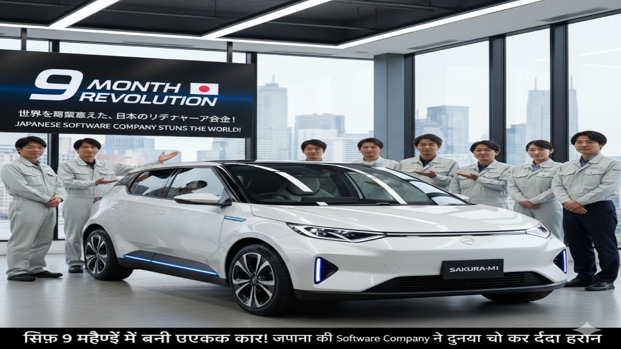 सिर्फ 9 महीनों में बनी इलेक्ट्रिक कार! जापान की Software Company ने दुनिया को कर दिया हैरान
