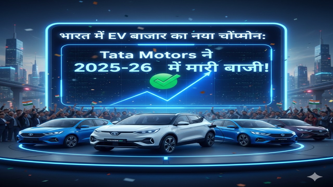 भारत में EV बाज़ार का नया चैंपियन: Tata Motors ने 2025-26 में मारी बाजी!