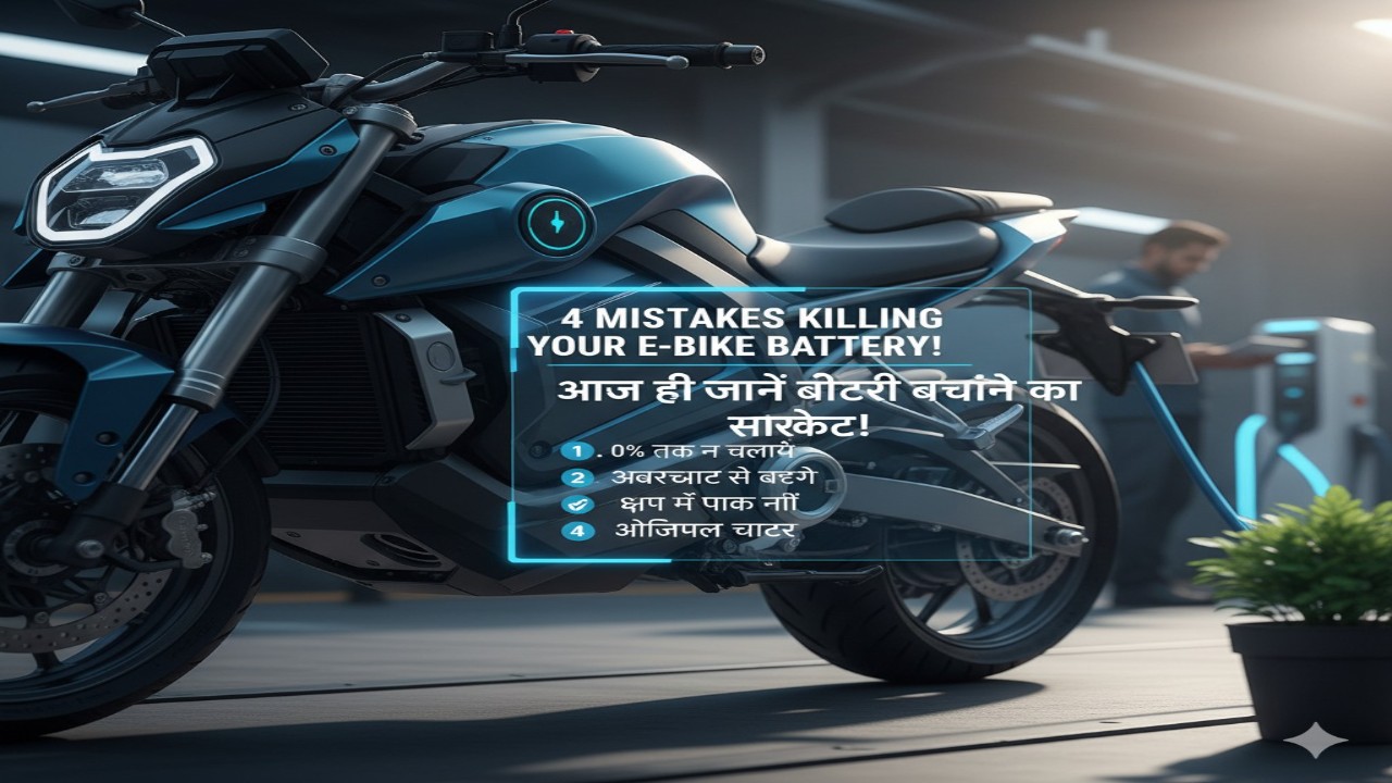 Electric Bike Battery Life: अगर आप भी चलाते हैं Electric Bike, तो ये 4 गलतियां पड़ सकती हैं भारी! आज ही जान लें बैटरी बचाने का सीक्रेट