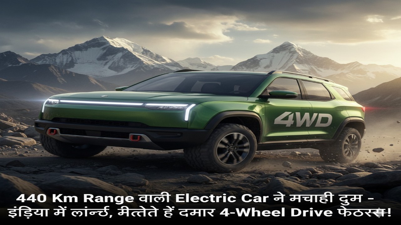 440 Km Range वाली Electric Car ने मचाई धूम – इंडिया में लॉन्च, मिलते हैं दमदार 4-Wheel Drive फीचर्स!