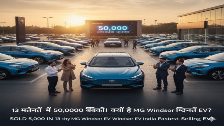 13 महीनों में 50,000 बिकी! क्यों है MG Windsor EV भारत की सबसे तेजी से बिकने वाली EV?