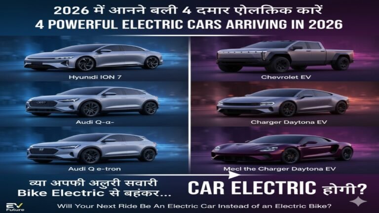 2026 में आने वाली 4 दमदार इलेक्ट्रिक कारें — क्या आपकी अगली सवारी Bike Electric से बढ़कर कार Electric होगी?