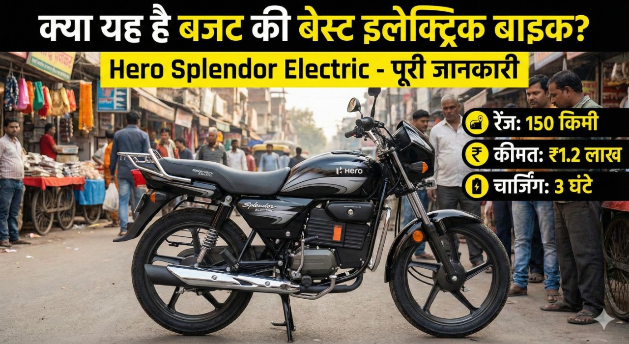 क्या यह है बजट की बेस्ट इलेक्ट्रिक बाइक? — Hero Splendor Electric की पूरी जानकारी