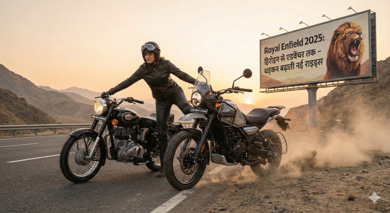 हिरोइन से एडवेंचर तक: Royal Enfield की 2025 में धड़कन बढ़ाती नई राइड्स