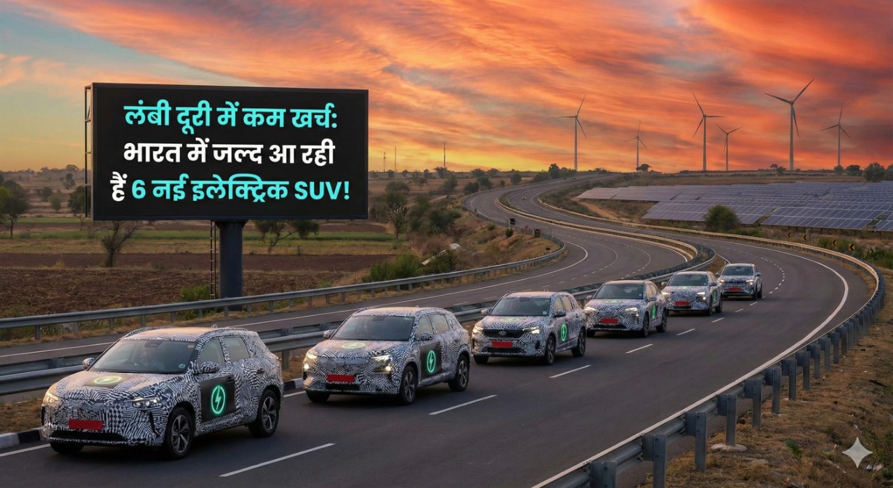 लंबी दूरी में कम खर्च: भारत में जल्द आ रही हैं 6 नई इलेक्ट्रिक SUV!