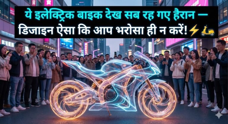 ये इलेक्ट्रिक बाइक देख सब रह गए हैरान — डिजाइन ऐसा कि आप भरोसा ही न करें! ⚡🛵
