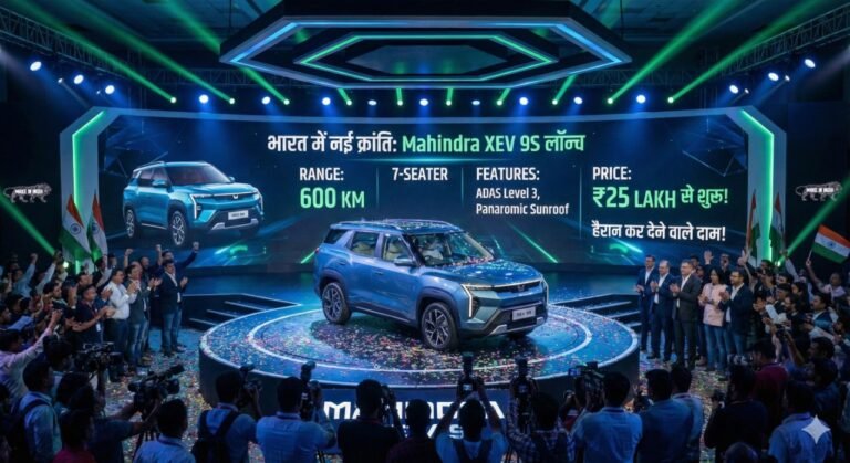 भारत में नई क्रांति: 7-सीटर इलेक्ट्रिक SUV Mahindra XEV 9S लॉन्च — रेंज, फीचर्स और दाम जानकर हो जाएंगे हैरान!