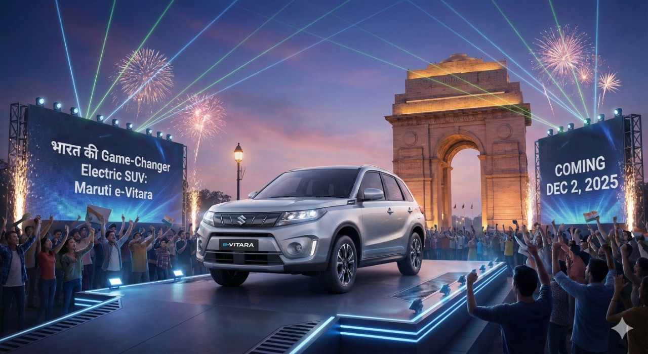 “भारत की Game-Changer Electric SUV — Maruti e-Vitara आ रहा है 2 दिसंबर 2025!”