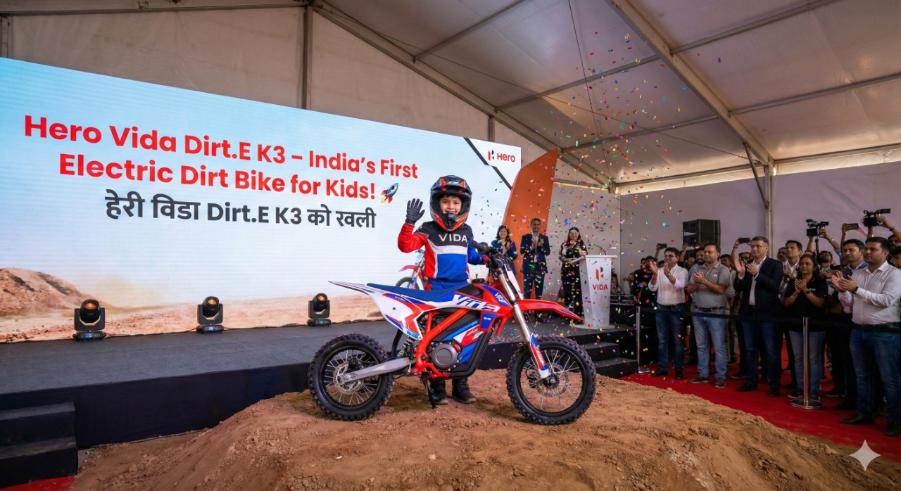 🏁 Hero Vida Dirt.E K3 – बच्चों के लिए पहली Electric Dirt Bike India में लॉन्च! 🚀