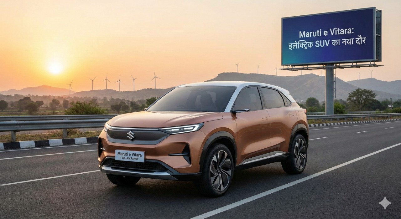 500 किमी+ रेंज वाली Maruti e Vitara : इलेक्ट्रिक SUV का नया दौर